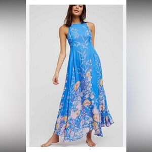 Free People Blue Floral Maxi Dress